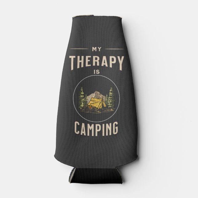 Meine Therapie ist Camping Flaschenkühler (Vorderseite)