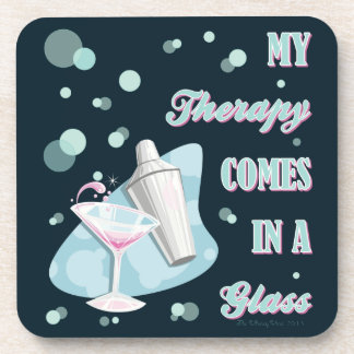 MEINE THERAPIE KOMMT IN EIN GLAS! GETRÄNKEUNTERSETZER