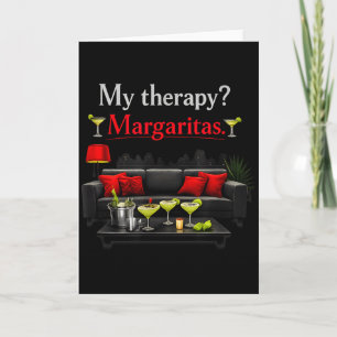 Meine Therapie-Margaritas. Party-Crew-Lounge-Desig Karte