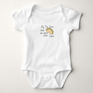Meine Tia-Lieben Ich mehr als Tacos, Tante Baby Br Strampler