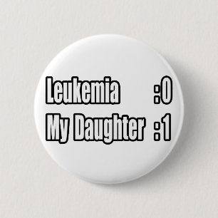 Meine Tochter Beat Leukemia (Anzeiger) Button