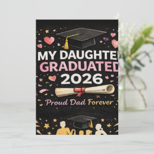 Meine Tochter hat 2026 abgeschlossen Einladung