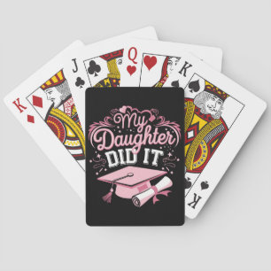 Meine Tochter hat es für eine rosa Abschluss-Famil Spielkarten