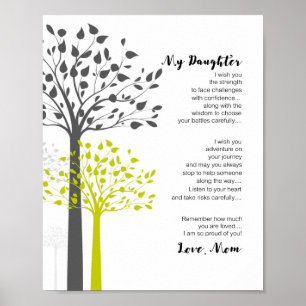 Meine Tochter, ich wünsche dir die Kraft Poster