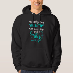 Meine Tochter ist ein Krankenschwester, der Mama-V Hoodie