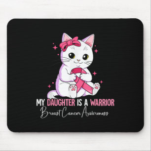 Meine Tochter ist ein kriegerisches Brustkrebs-Bew Mousepad