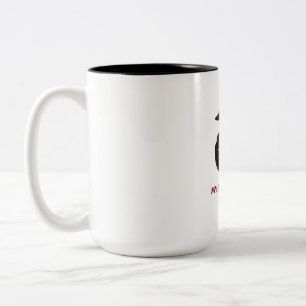 Meine Tochter ist ein US-Marine Stolz Marine-Mama  Zweifarbige Tasse