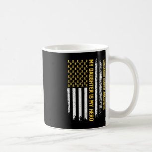 Meine Tochter ist mein Heldenkrebsbewusstsein im K Kaffeetasse