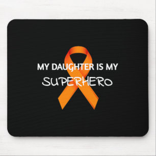 Meine Tochter ist mein Superheld Orange Ribbon Awa Mousepad