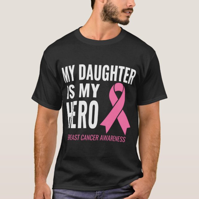 Meine Tochter ist meine Heldenstillen-Unterstützun T-Shirt (Vorderseite)