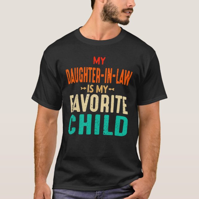 Meine Tochter ist meine Lieblingsväterin Da T-Shirt (Vorderseite)