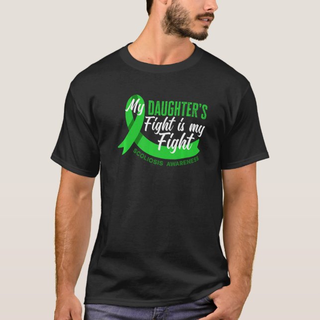 Meine Tochter kämpft gegen die Skoliose T-Shirt (Vorderseite)