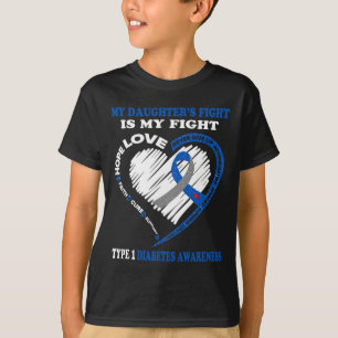 Meine Tochter kämpft gegen Typ 1 Diabetes T-Shirt