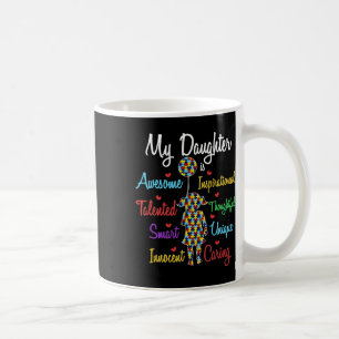Meine Tochter Liebe Puzzle Autistic Cool Autismus Kaffeetasse