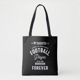 Meine Tochter mein Lieblingsfußballspieler Tasche
