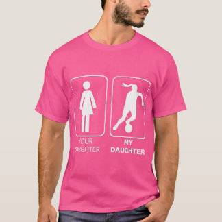 Meine Tochter spielt Basketball-Mama oder Vater-Ba T-Shirt
