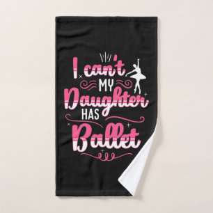 Meine Tochter tanzt mit Ballett Handtuch