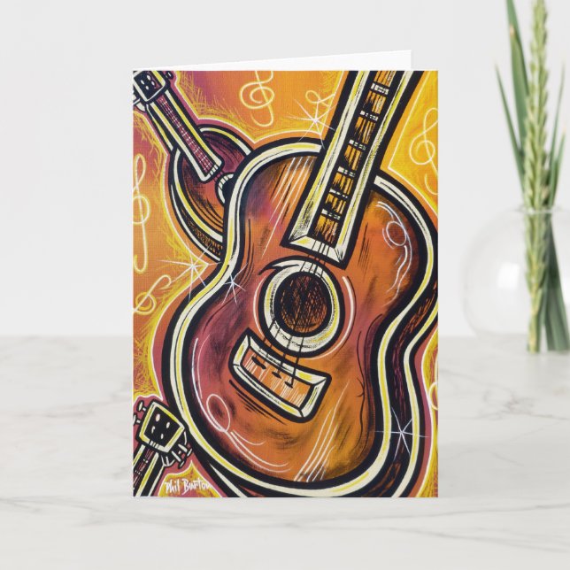 Meine Ukulele-Gruß-Karte Karte (Vorderseite)