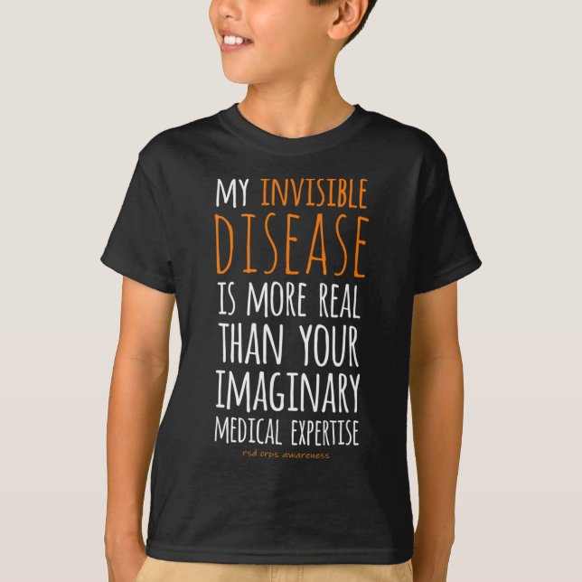 Meine unsichtbare Erkrankung ist das Bewusstsein f T-Shirt (Vorderseite)