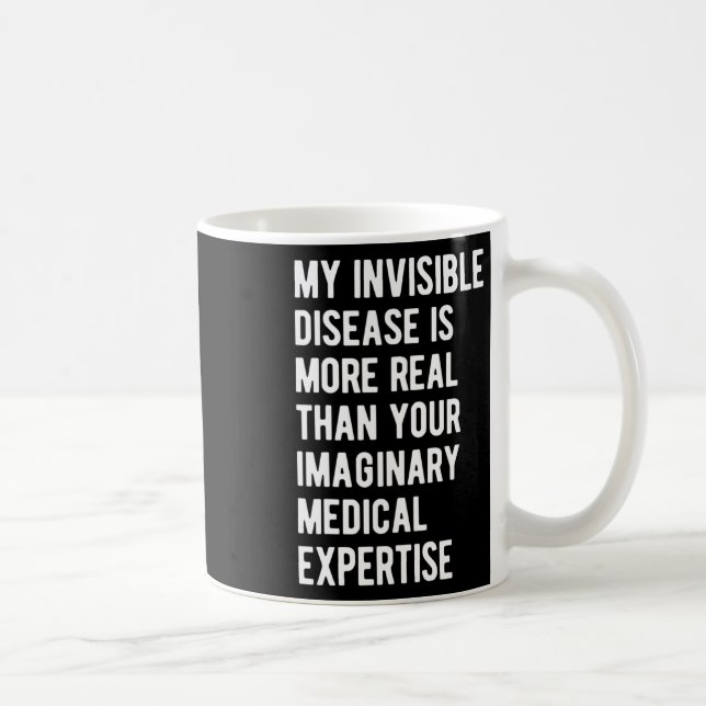 Meine unsichtbare Erkrankung ist eine wahre Herzkr Kaffeetasse (Rechts)