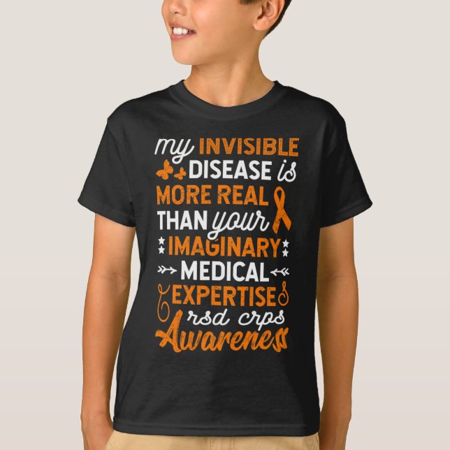 Meine unsichtbare Krankheit ist real2 T-Shirt (Vorderseite)