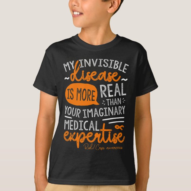 Meine unsichtbare Krankheit ist real T-Shirt (Vorderseite)
