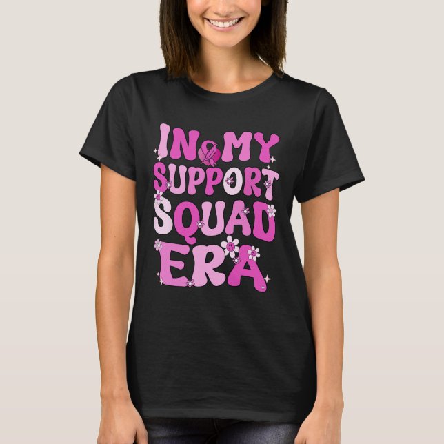 Meine Unterstützungskundschaft Ära Groovy Brustkre T-Shirt (Vorderseite)