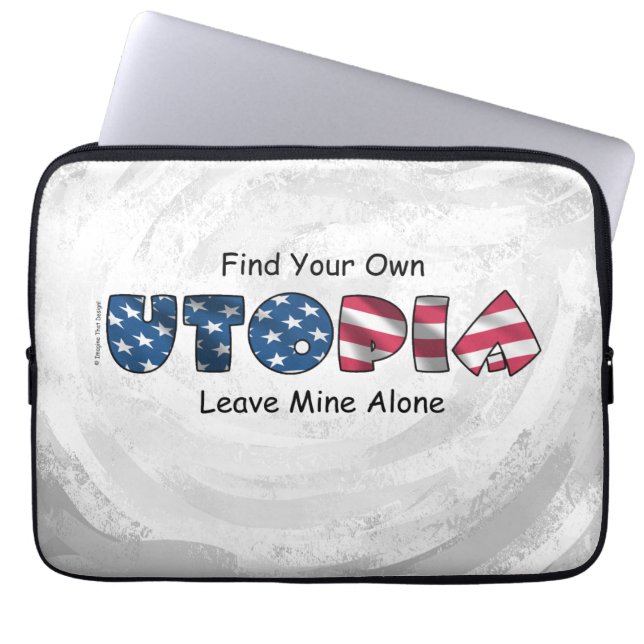 Meine Utopie Laptopschutzhülle (Vorderseite)