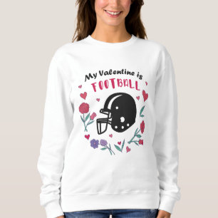 Meine Valentine ist Fußball-Einladung Postcard T-S Sweatshirt