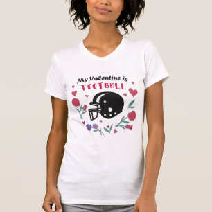 Meine Valentine ist Fußball-Einladung Postcard T-S T-Shirt