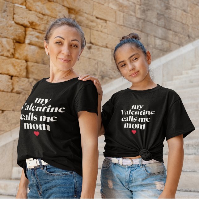 Meine Valentine nennt mich Mama! Valentinstag T-Shirt (Von Creator hochgeladen)