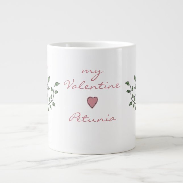 Meine Valentine Tree Jumbo-Tasse (Vorderseite)