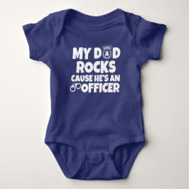 Meine Vater-Felsenursache ist er ein lustiges Baby Baby Strampler