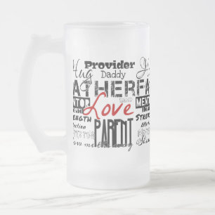 Meine Vater-Tasse Mattglas Bierglas