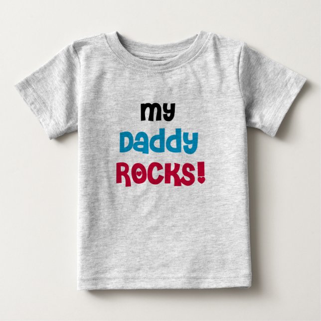 Meine Vati-Felsen Baby T-shirt (Vorderseite)