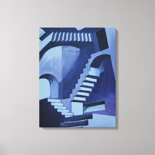 meine verrückten Treppen Leinwanddruck (Vorderseite)