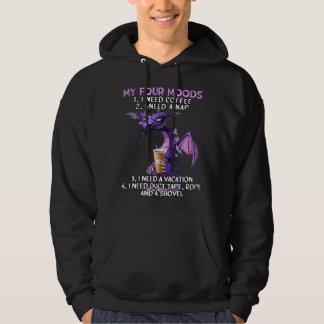 Meine vier Stimmungen ich brauche Kaffee ich brauc Hoodie