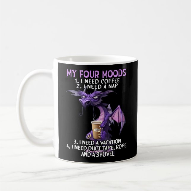 Meine vier Stimmungen ich brauche Kaffee ich brauc Kaffeetasse (Links)