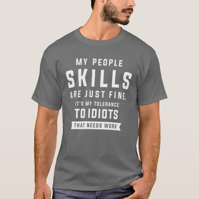Meine Volksfertigkeiten sind einfach fein, lustig, T-Shirt (Vorderseite)