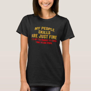 Meine Volkskompetenz ist nur schönes sarkastisches T-Shirt