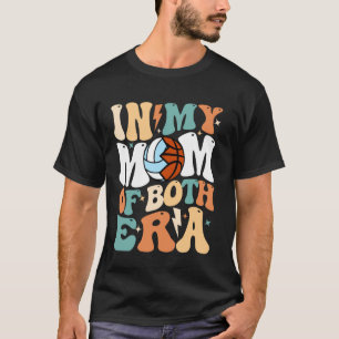 Meine Volleyball-Basketball-Mutter-Ära Lustige Mut T-Shirt