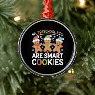 Meine Vorschulkinder sind clevere Kekslehrerin Wei Ornament Aus Metall