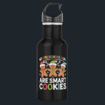 Meine Vorschulkinder sind Smart Cookies Lehrer Xma Edelstahlflasche<br><div class="desc">Meine Vorschulkinder sind kluge Kekse Weihnachtslehrer Geschenk</div>