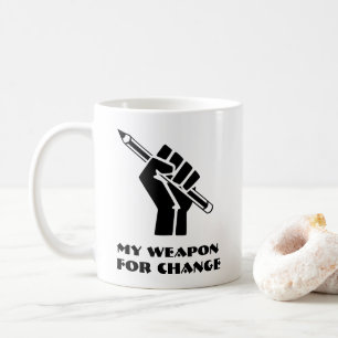 Meine Waffe für den Wandel Kaffeetasse
