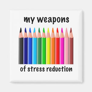 Meine Waffen der Stressreduktion für Koloristen Magnet