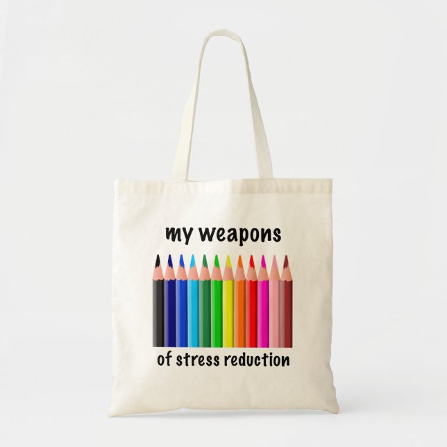 Meine Waffen der Stressreduktion für Koloristen Tragetasche (Vorne)