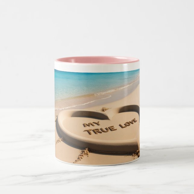 Meine wahre Liebe Zweifarbige Tasse (Mittel)