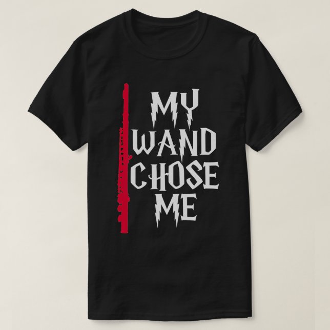 Meine Wand wählte Flute Funny Flute Player Flutist T-Shirt (Design vorne)