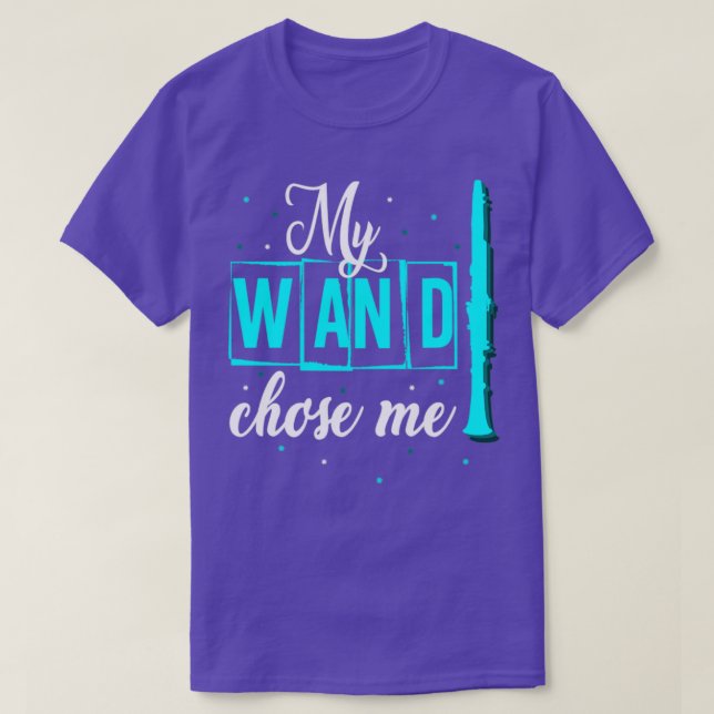 Meine Wand wählte mich Klarinette T-Shirt (Design vorne)