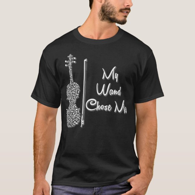 Meine Wand wählte mir Niedliche Violinstiftungen T-Shirt (Vorderseite)